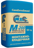 М-200 смесь Монтажно-Кладочная CES 50 кг