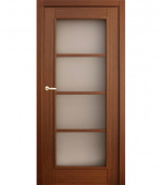 Дверное полотно Mario Rioli Vario орех со стеклом шпон 800x2000 мм