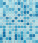 Мозаика Lavelly Lazure/Лазурь из стекломассы 327х327х4 мм матовая (20 шт = 2,139 кв.м)