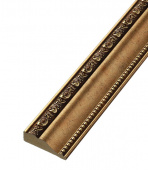 Плинтус (молдинг) из полистирола 60х22х2400 мм Decomaster античное золото