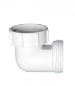 Отвод 1 1/2 ВР(г) х 1 1/2 НР(ш) 90° пластиковый для внутренней канализации