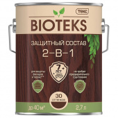 Антисептик Биотекс Bioteks 2-в-1 декоративный для дерева рябина 2,7 л
