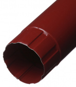 Труба водосточная Grand Line металлическая d90 мм 1 м красное вино RAL 3005