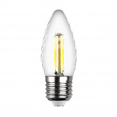 Лампа светодиодная REV филаментная E27 TC37 свеча витая 7 Вт 4000 K дневной свет