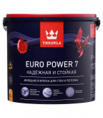 Краска водно-дисперсионная Tikkurila Euro Power 7 моющаяся основа C 2,7 л