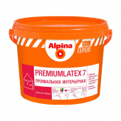 Краска водно-дисперсионная для внутренних работ Alpina EXPERT Premiumlatex 7 бесцветная база 3 9,4 л