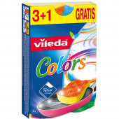 Губка для мытья посуды 60х20х110 мм Vileda Colors (4 шт.)