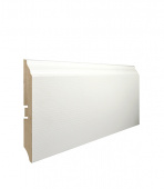 Плинтус Smartprofile Paint МДФ 3D wood 120 В Белый под окраску 2,4 м