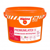Краска водно-дисперсионная для внутренних работ Alpina EXPERT Premiumlatex 3 белая база 1 10 л