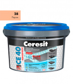 Затирка Ceresit СЕ 40 aquastatic 28 персик 2 кг