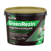 Гидроизоляция акриловая Glims GreenResin зеленая 7 кг