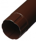 Труба водосточная Grand Line металлическая d90 мм 2,5 м коричневый RAL 8017