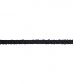 Шнур вязанный полипропиленовый 8 прядей черный d4 мм без сердечника