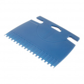 Шпатель для клея зубчатый 180 мм B2 пластиковый синий пластиковый