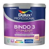Краска водно-дисперсионная интерьерная Dulux Bindo 3 бесцветная основа ВС 2,25 л