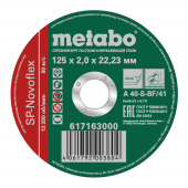 Круг отрезной по металлу Metabo SP-Novoflex (617163000) 125х22,2х2 мм