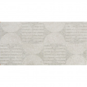 Плитка декор Нефрит Норд круги серая 400x200x8 мм