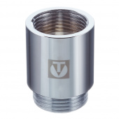 Удлинитель VALTEC (VTr.198.C.0640) 40 мм х 1 ВР(г) х 1 НР(ш) хром латунный