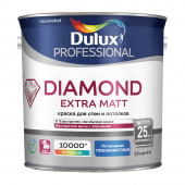 Краска водно-дисперсионная моющаяся Dulux Diamond Extra Matt белая основа BW 2,5 л