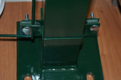 Столб оцинк. с полим. покрытием, с приваренным фланцем (для крепления №3) 60х60х1,5