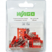 Зажим клемма WAGO 2273-244 на 4 провода 0,5-2,5 мм2 с пастой (20 шт)