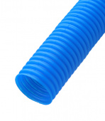 Труба гофрированная 40 мм для металлопластиковых труб d26 мм синяя бухта 30 м
