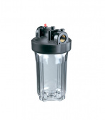 Корпус фильтра Гидротек для холодной воды 10BB 1 ВР(г) х 1 ВР(г) прозрачный