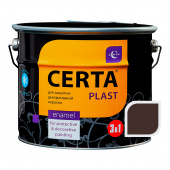 Грунт-эмаль по ржавчине 3 в 1 кремнийорганическая CERTA-PLAST шоколад 10 кг