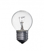 Лампа накаливания Philips E27 60W Р45 шар CL прозрачная