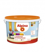 Краска водно-дисперсионная Alpina Стильная влагостойкая белая база 1 2,5 л