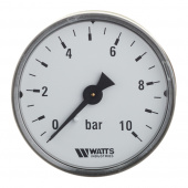Манометр Watts (10008093) 1/4 НР(ш) аксиальный 10 бар d50 мм