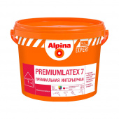 Краска водно-дисперсионная для внутренних работ Alpina EXPERT Premiumlatex 7 белая база 1 10 л