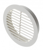 Вентиляционная решетка наружная круглая пластиковая d150 мм c фланцем d125 мм