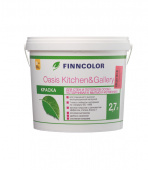Краска водно-дисперсионная Finncolor Oasis Kitchen&Gallery 7 моющаяся основа C 2,7 л