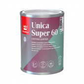 Лак алкидно-уретановый Tikkurila Unica Super 60 основа EP бесцветный 0,9 л полуглянцевый