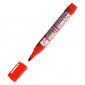 Маркер перманентный Crown Multi Marker красный грифель 3 мм
