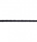 Шнур вязанный полипропиленовый 8 прядей черный d3 мм