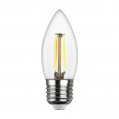 Лампа светодиодная REV филаментная E27 C37 свеча 5 Вт 2700 K теплый свет