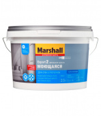 Краска водно-дисперсионная интерьерная Marshall Export 2 белая основа BW 2,5 л