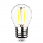 Лампа светодиодная REV филаментная E27 G45 шар 5 Вт 4000 K дневной свет