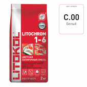 Затирка LITOKOL Litochrom 1-6 C.00 белая 2 кг