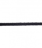 Шнур вязанный полипропиленовый 8 прядей черный d5 мм без сердечника