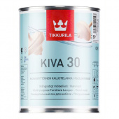 Лак акрилатный Tikkurila Kiva 30 основа EP бесцветный 0,9 л полуматовый