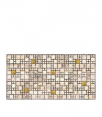 Панель ПВХ 955х480х2 мм Мозаика мрамор с золотом