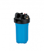 Корпус фильтра Гидротек для холодной воды 10BB 1 ВР(г) х 1 ВР(г) синий