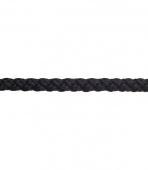 Шнур вязанный полипропиленовый 8 прядей черный d4 мм 50 м без сердечника