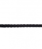 Шнур вязанный полипропиленовый 8 прядей черный d4 мм 20 м
