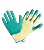 Хлопчатобумажные перчатки Комфорт с латексным покрытием повышенная прочность