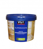 Краска водно-дисперсионная VGT моющаяся белая основа А 1,7 л/2,5 кг