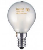 Лампа накаливания Philips E14 60W Р45 шар FR матовая